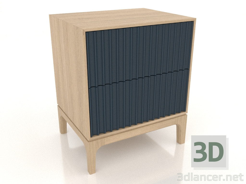 Modelo 3d Mesa de cabeceira FARGO 2 gavetas com fachadas fresadas (cobalto escuro, carvalho clareado, opção 2) - preview Modelo 3d Mesa de cabeceira FARGO 2 gavetas com fachadas fresadas (cobalto escuro, carvalho clareado, opção 2) - preview