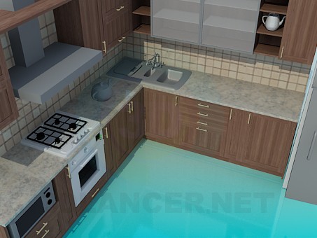 3d model Kitchen - preview