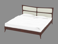 Cama doble con cabecera de cuero (jsb 1030)