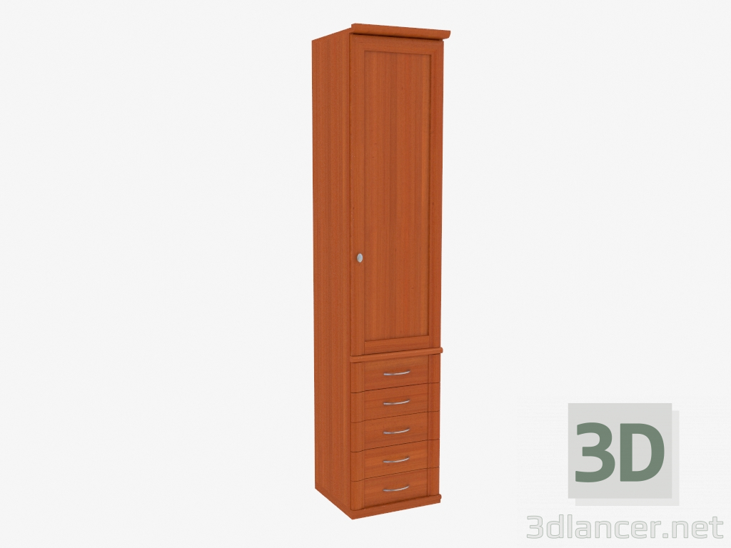 3d model The bookcase is narrow (9704-03) - preview