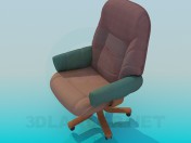 Armchair on wheels