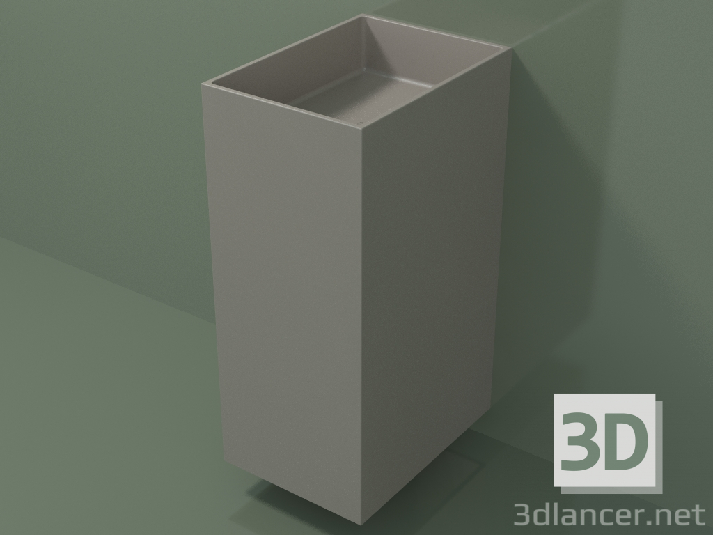 3d model Wall-mounted washbasin (03UN16302, Clay C37, L 36, P 50, H 85 cm) - preview