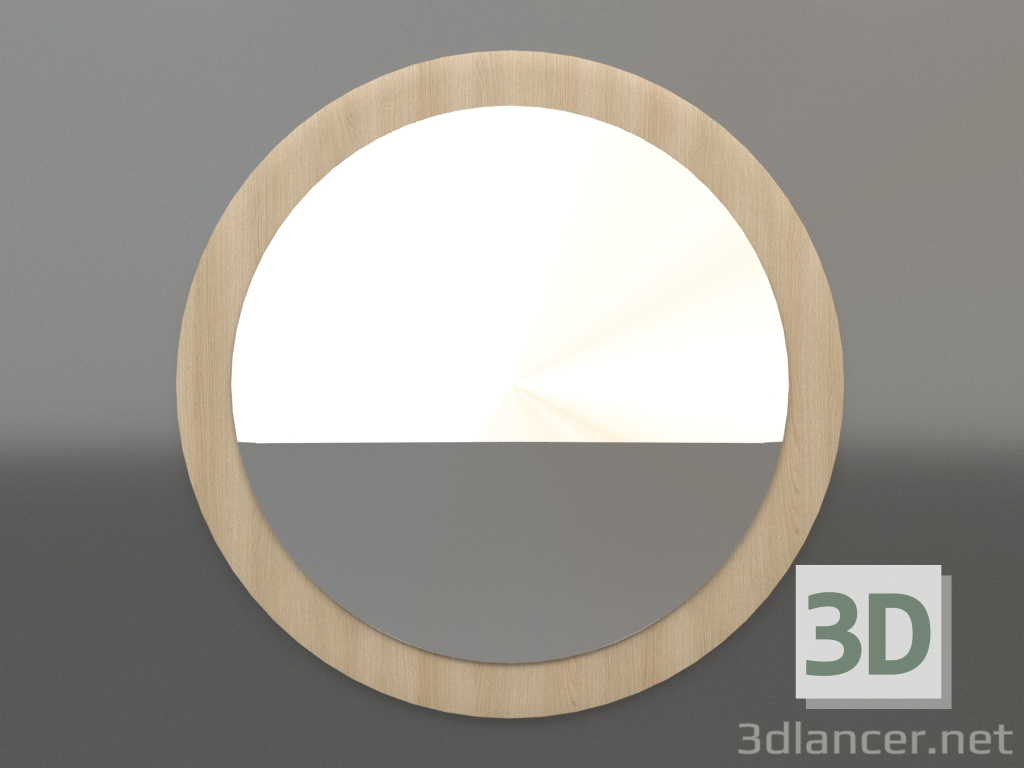 3d model Espejo ZL 25 (D=900, blanco madera) - vista previa