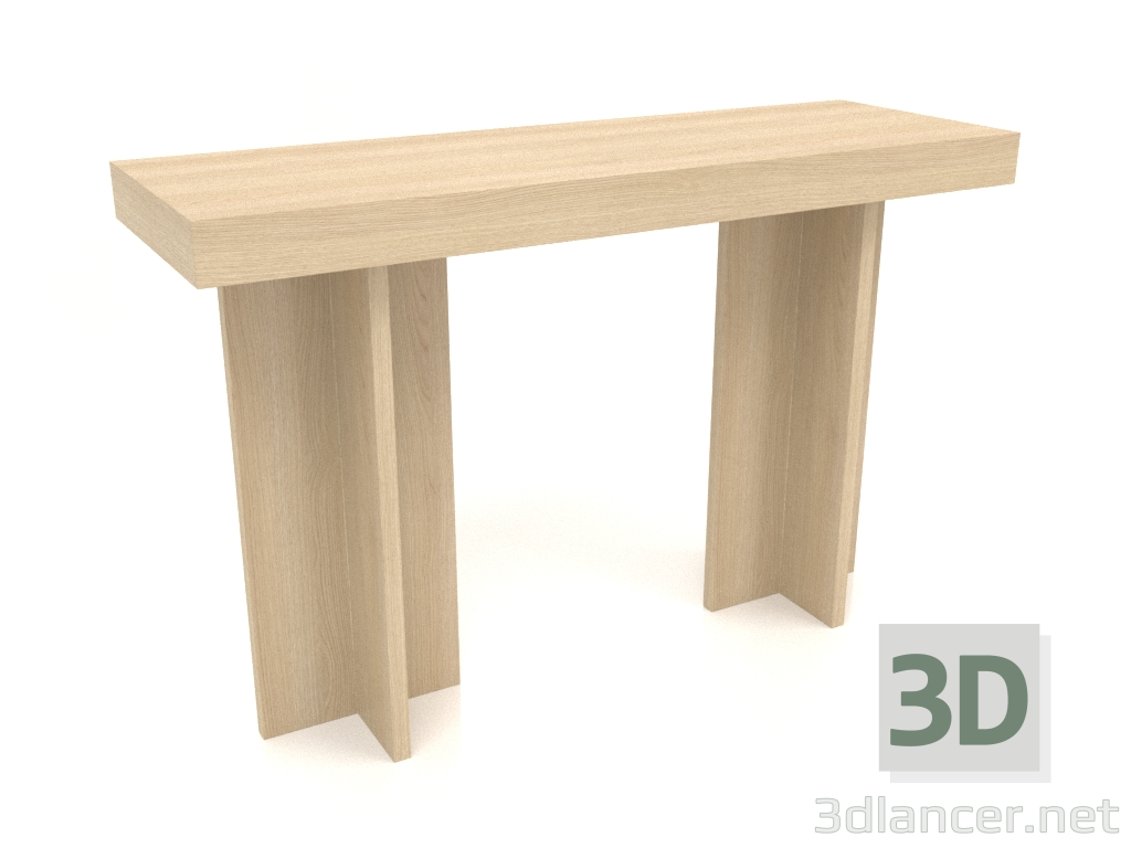 Modelo 3d Mesa consola KT 14 (1200x400x775, madeira branca) - preview