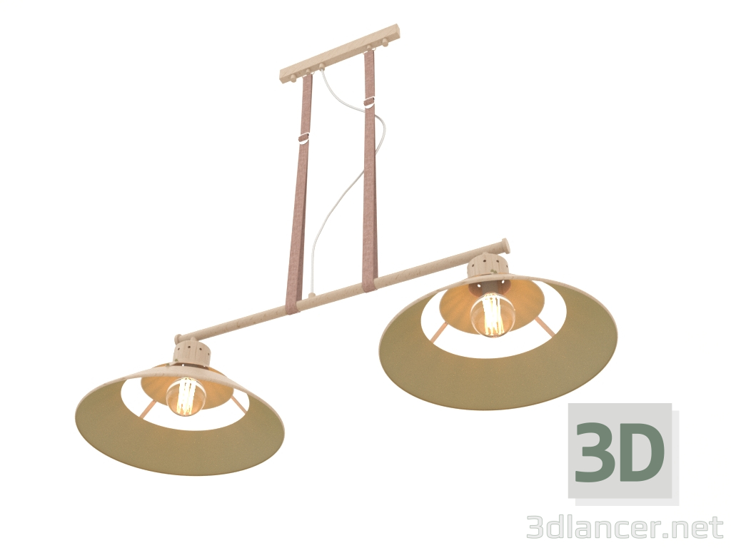 3d model Hanging chandelier (5433) - preview