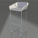 3d model High chair with back (Blue gray) - preview