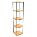 3d model Large square rack (WOOD FLOOR, 40x40x170, 5 shelves) - preview