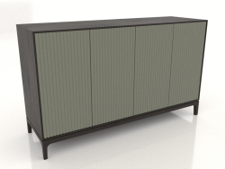 Mobile TV FARGO con frontali fresati 1600x500x950 mm (ulivo, rovere wengé, opzione 4)