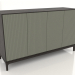 modello 3D Mobile TV FARGO con frontali fresati 1600x500x950 mm (ulivo, rovere wengé, opzione 4) - anteprima