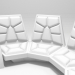 Sofa de cuero 3D modelo Compro - render