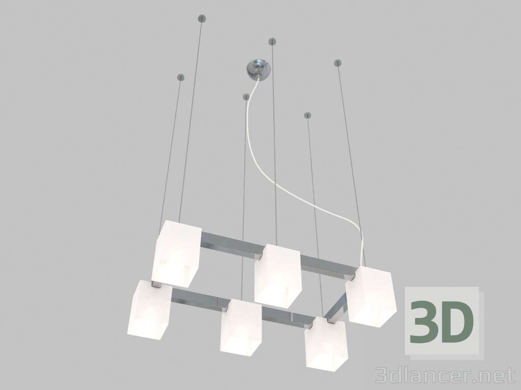 3d model Chandelier pendant Qubica (805060) - preview