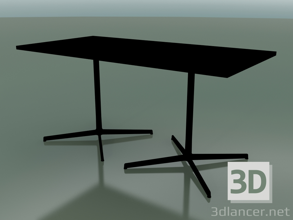 3d model Mesa rectangular con una base doble 5526, 5506 (H 74 - 79x159 cm, negro, V39) - vista previa