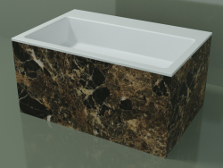 Lavabo da appoggio (01R142302, Emperador M06, L 72, P 48, H 36 cm)