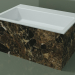 modello 3D Lavabo da appoggio (01R142302, Emperador M06, L 72, P 48, H 36 cm) - anteprima