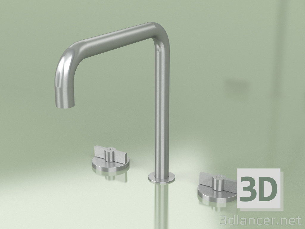 3d model Three-hole faucet with swivel spout (19 32 V, AS) - preview