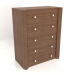 modello 3D Cassettiera TM 022 (910x480x1140, legno marrone chiaro) - anteprima