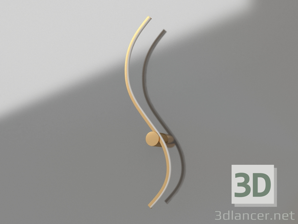 3d model Sconce Letizia gold (08429-80.33) - preview