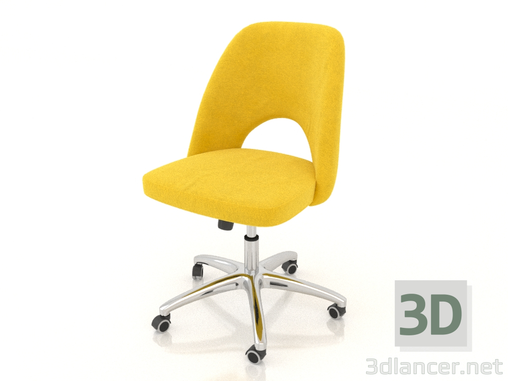 3d model Sillón Greta (amarillo) - vista previa