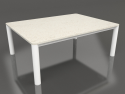 Table basse 70×94 (Blanc, DEKTON Danae)