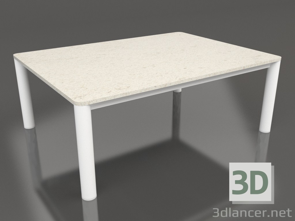 3d модель Стіл журнальний 70×94 (White, DEKTON Danae) – превью