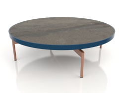 Mesa de centro redonda Ø120 (azul cinza, DEKTON Radium)