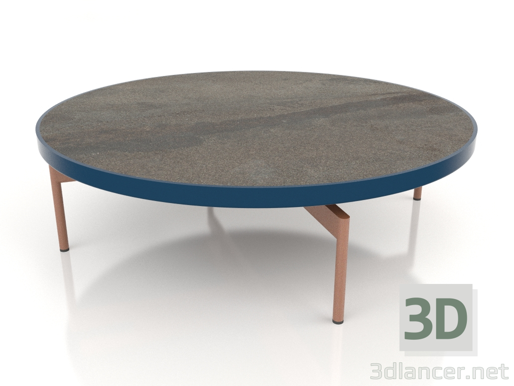 3d модель Стол журнальный круглый Ø120 (Grey blue, DEKTON Radium) – превью