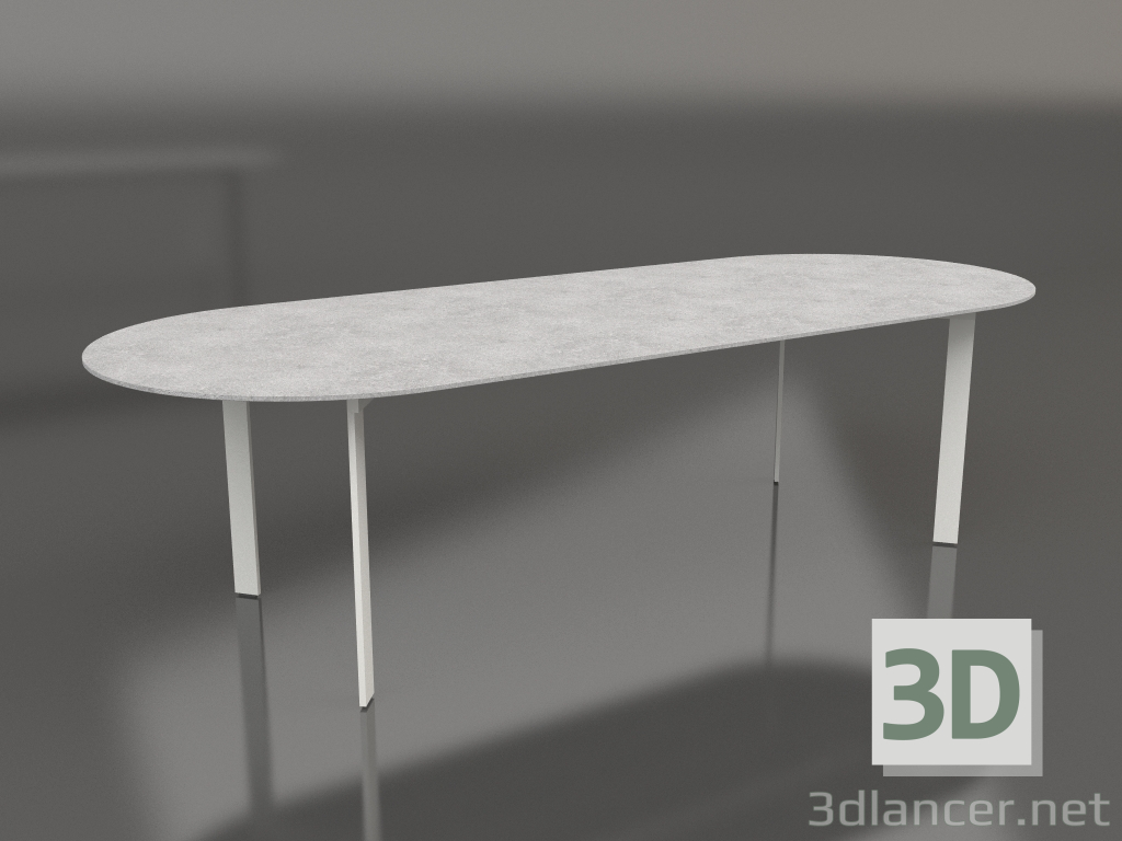 3D Modell Esstisch (Achatgrau) - Vorschau