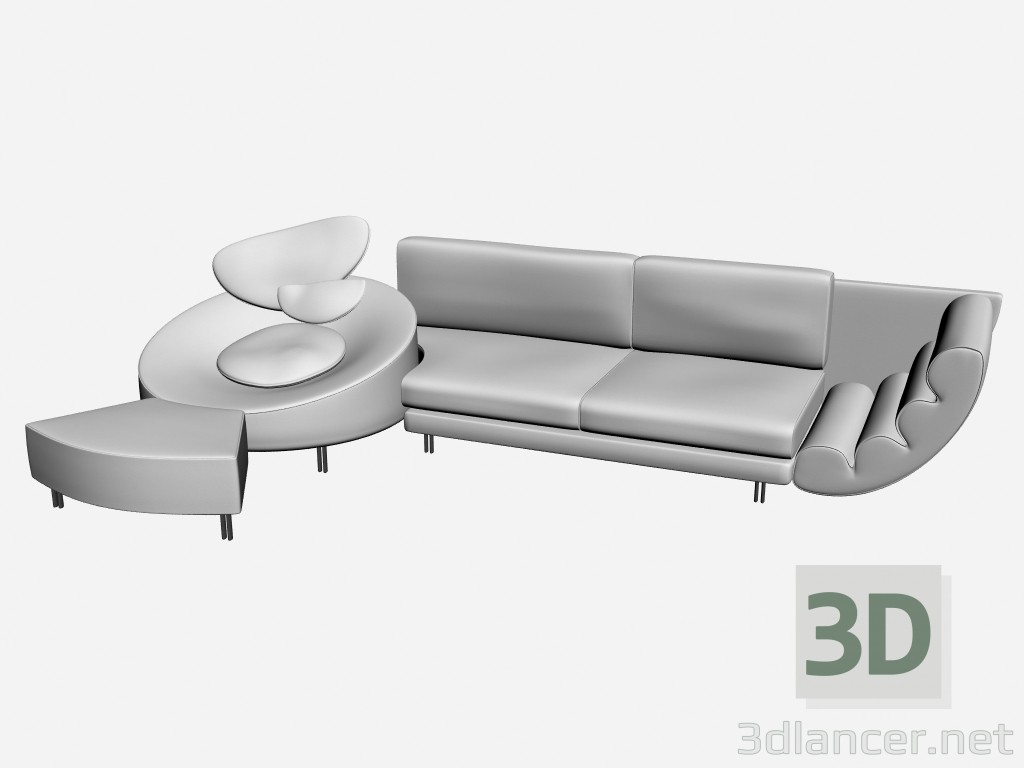 3D Modell Sofa Ralace - Vorschau