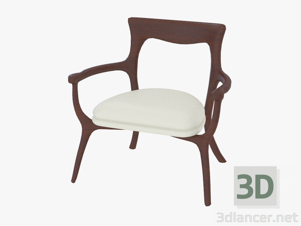 3d model Sillón de cuero (jsb4411) - vista previa