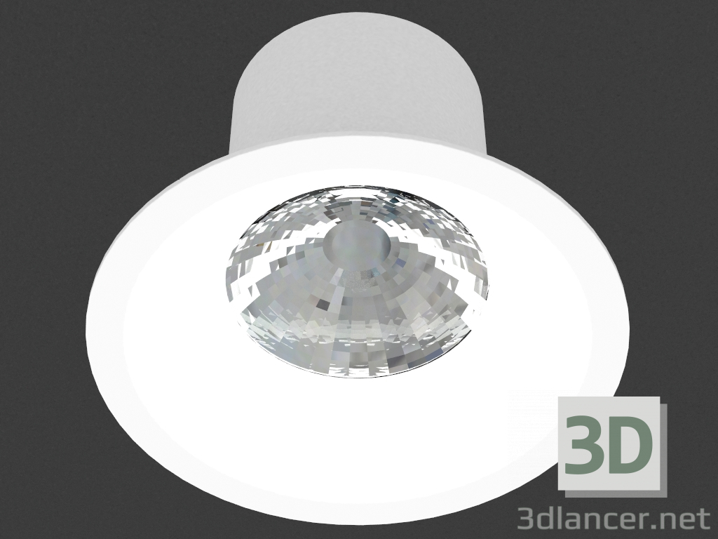 modello 3D Apparecchio da incasso a LED (DL18458_3000-White) - anteprima