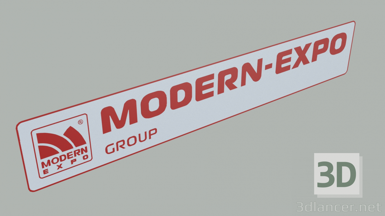 3d Логотип Modern-Expo модель купити - зображення