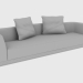 3d model Sofá WELLES SOFA (332X125XH74) - vista previa