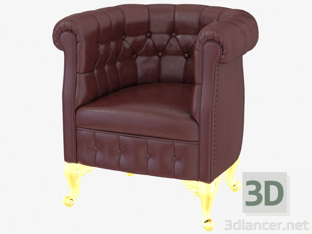 3D Modell Vorsitzender von Chesterfield Bella Vita (13424) - Vorschau