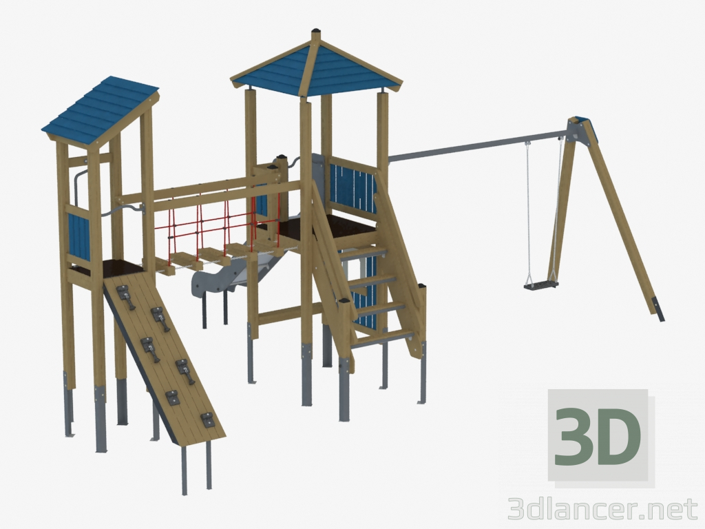 3D Modell Kinderspielanlage (KS1204) - Vorschau