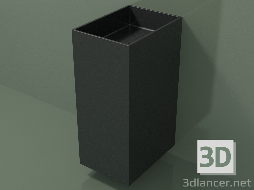 modèle 3D Lavabo suspendu (03UN16302, Deep Nocturne C38, L 36, P 50, H 85 cm) - preview