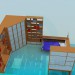 Modelo 3d Conjunto de mobiliário no quarto para uma pessoa - preview