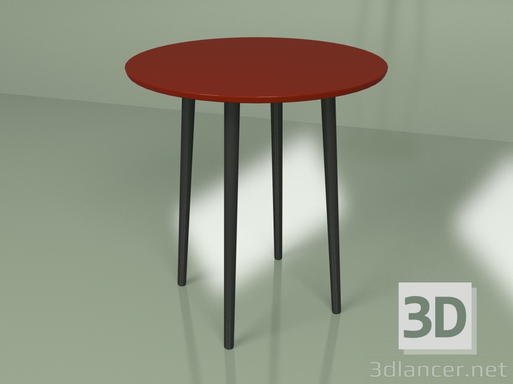 3d model Small dining table Sputnik 70 cm (burgundy) - preview