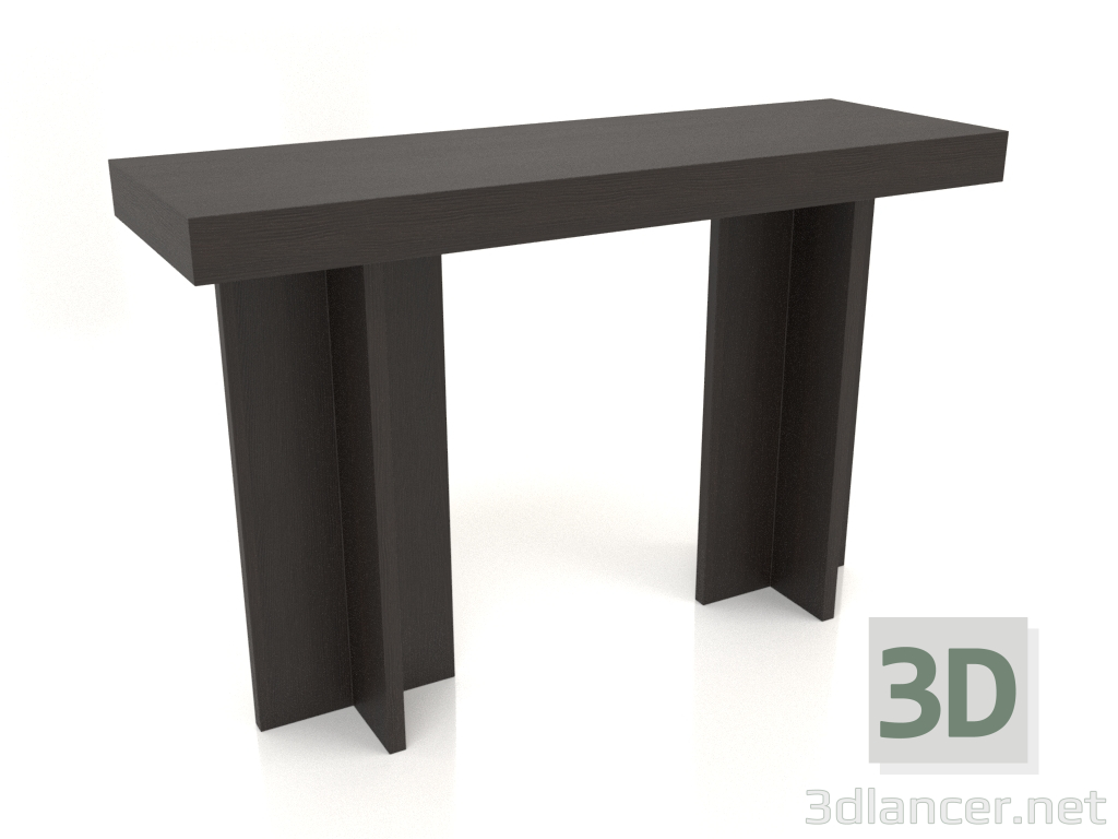 3d модель Стіл консольний KT 14 (1200х400х775, wood brown dark) – превью