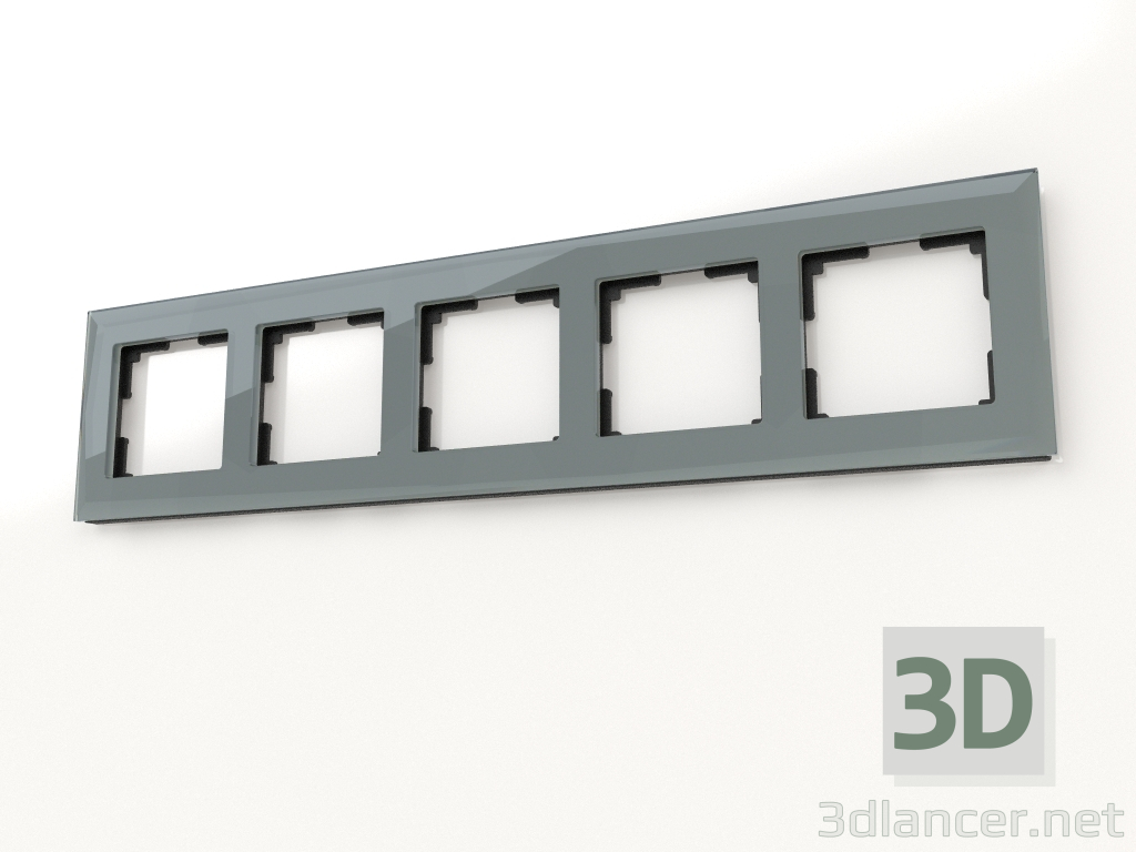 Modelo 3d Frame Diamant 5 postes (preto) - preview