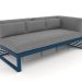 3d model Modular sofa, section 1 right (Grey blue) - preview