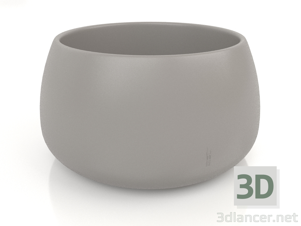 modello 3D Vaso per piante 3 (Grigio quarzo) - anteprima