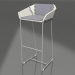 3d model High chair with back (Cement gray) - preview