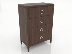 Commode haute (noyer foncé)