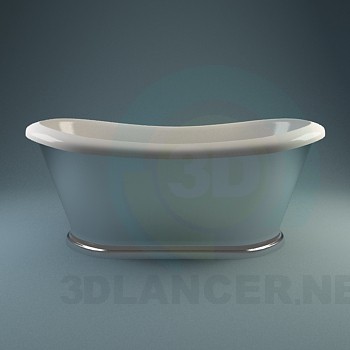 3d model A collection of classic baths - preview