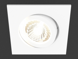 Recesso luminária LED (DL18461_01WW-White SQ Dim)