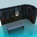 3D Modell Bibliothek-Ecke-Schaufenster - Vorschau