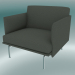 3d model Chair studio Outline (Fiord 961, Polished Aluminum) - preview