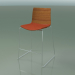 3d model Bar stool 0304 (on a sled, with a pillow on the seat, teak effect) - preview