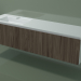 3d model Lavabo con cajones (sx, L 192, P 50, H 48 cm, Noce Canaletto O07) - vista previa