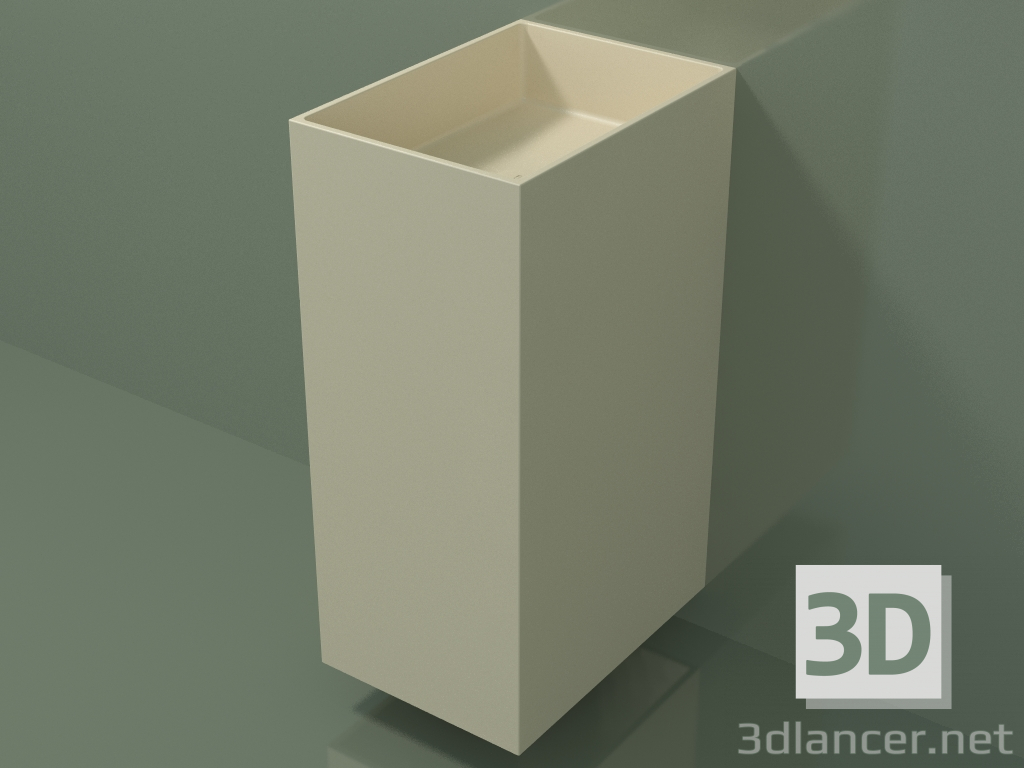 modello 3D Lavabo sospeso (03UN16302, Bone C39, L 36, P 50, H 85 cm) - anteprima